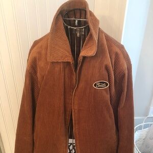 Casual Farm Jacket Brixton Lined Thick Rib Cottagecore Corduroy Jacket with Zip